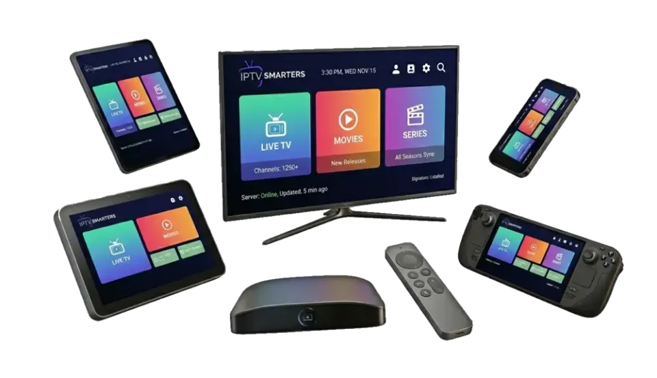 IPTV-app op tv, tablet, smartphone en spelconsole