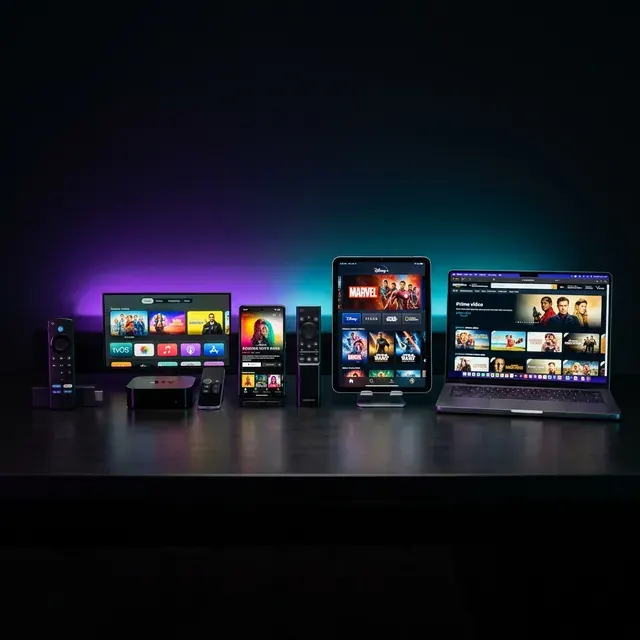 Verschillende schermen en apparaten voor IPTV